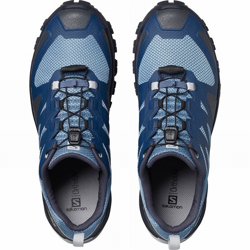 Blue Men's Salomon XA ROGG Hiking Shoes | 094-ZBQKON