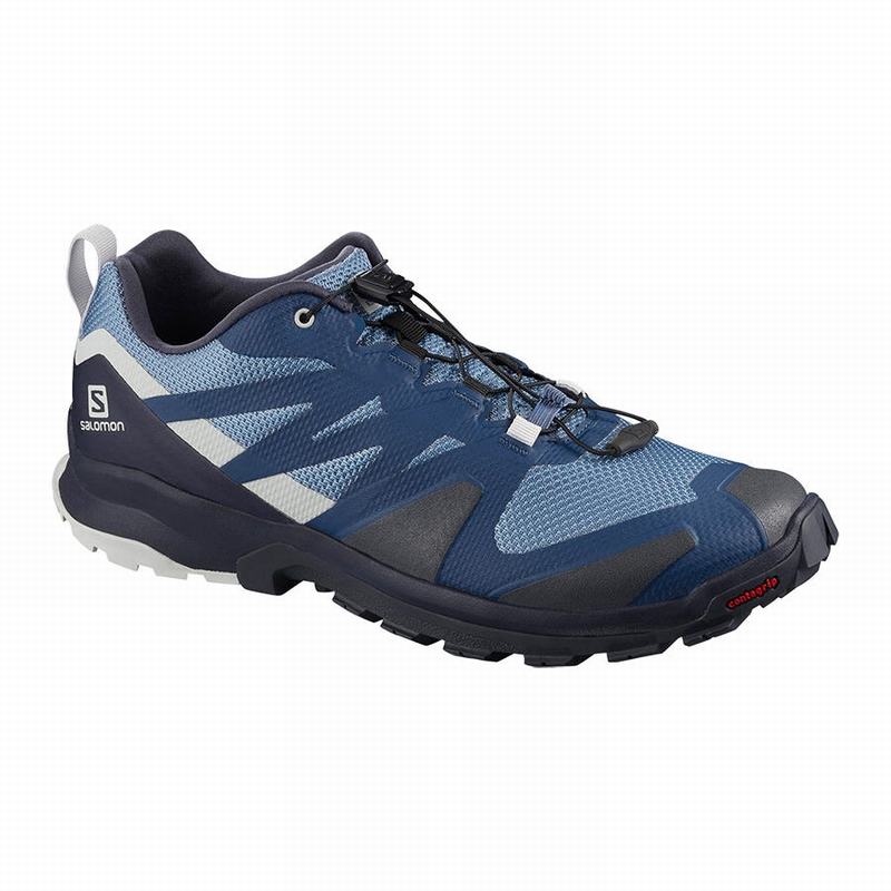 Blue Men\'s Salomon XA ROGG Hiking Shoes | 094-ZBQKON