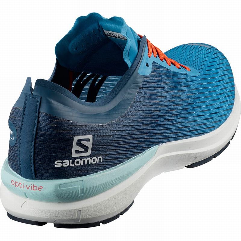 Blue / Navy Men's Salomon SONIC 3 ACCELERATE Running Shoes | 759-FAJOGN