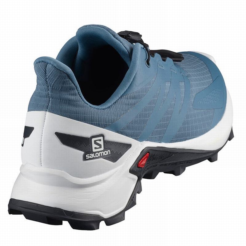 Blue / White Women's Salomon SUPERCROSS BLAST W Trail Running Shoes | 136-IAJCKS