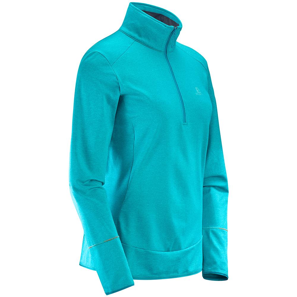 Blue Women's Salomon DISCOVERY HZ W Midlayers | 910-NKYBGA