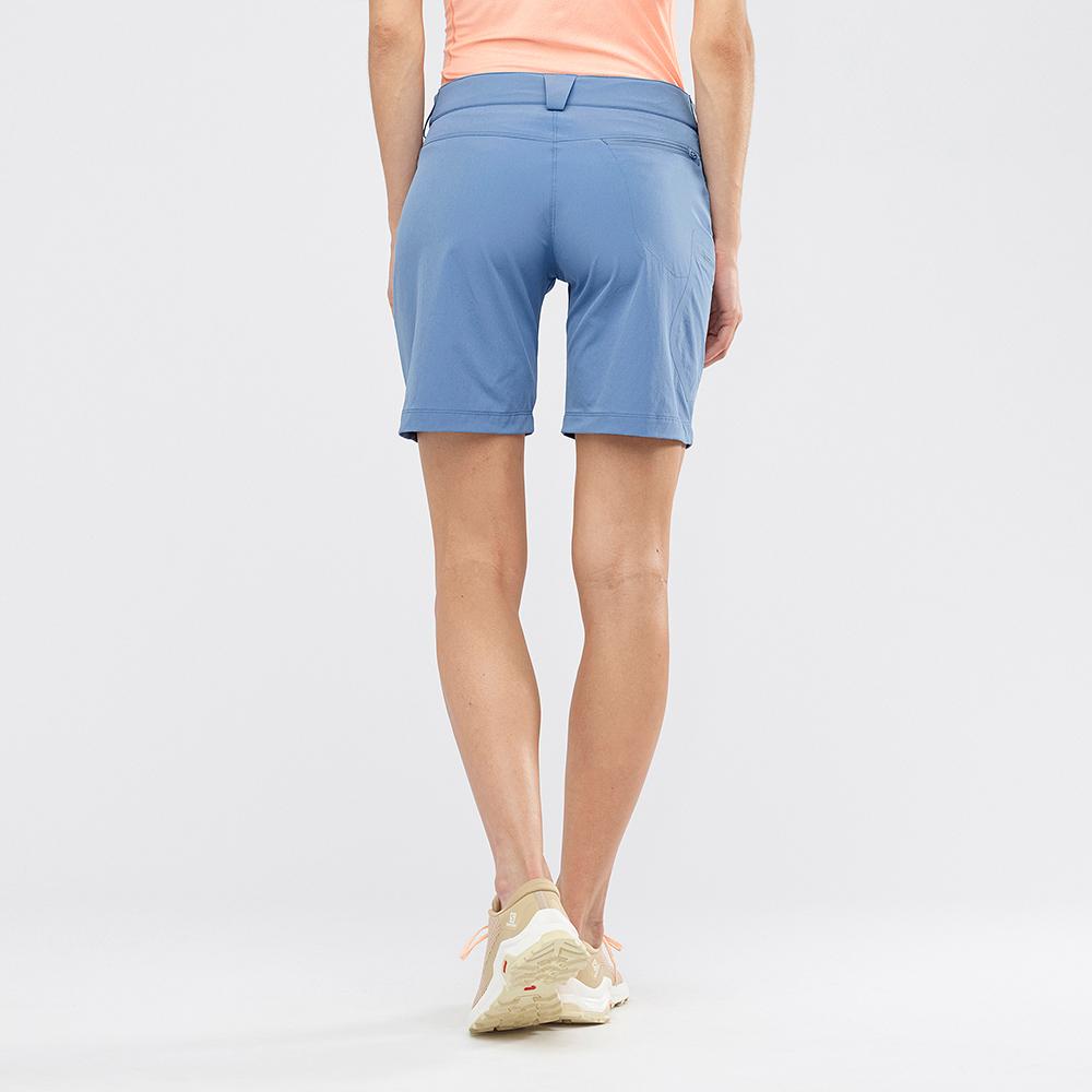 Blue Women's Salomon WAYFARER W Shorts | 954-UCSNXO