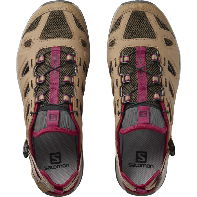 Brown Women's Salomon ELLIPSE CABRIO Running Shoes | 425-PUKVHG