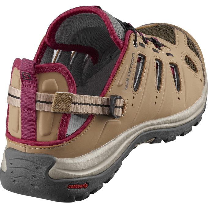 Brown Women's Salomon ELLIPSE CABRIO Running Shoes | 425-PUKVHG