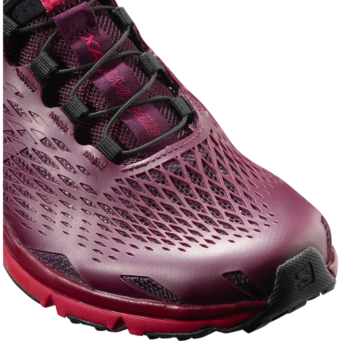 Burgundy Women's Salomon XA AMPHIB W Running Shoes | 617-ETSLGF