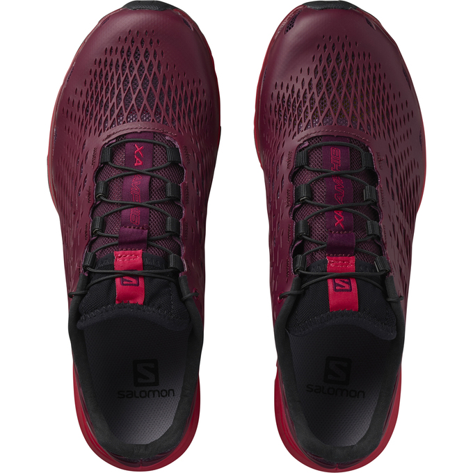 Burgundy Women's Salomon XA AMPHIB W Running Shoes | 617-ETSLGF