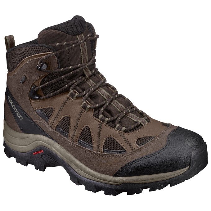 Chocolate / Black Men\'s Salomon AUTHENTIC LTR GTX Hiking Boots | 503-SBHAWL