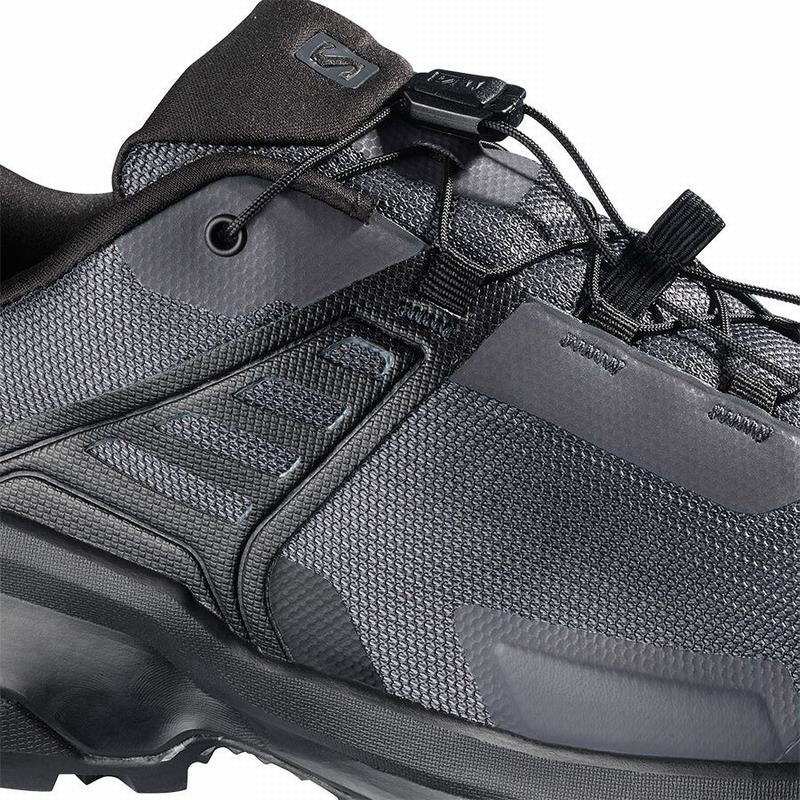 Dark Blue / Black Men's Salomon X RAISE Hiking Shoes | 325-BDEKTX