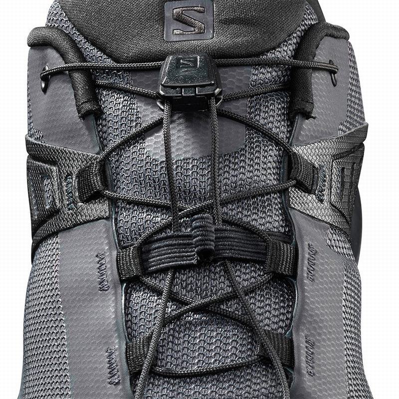 Dark Blue / Black Men's Salomon X RAISE Hiking Shoes | 325-BDEKTX