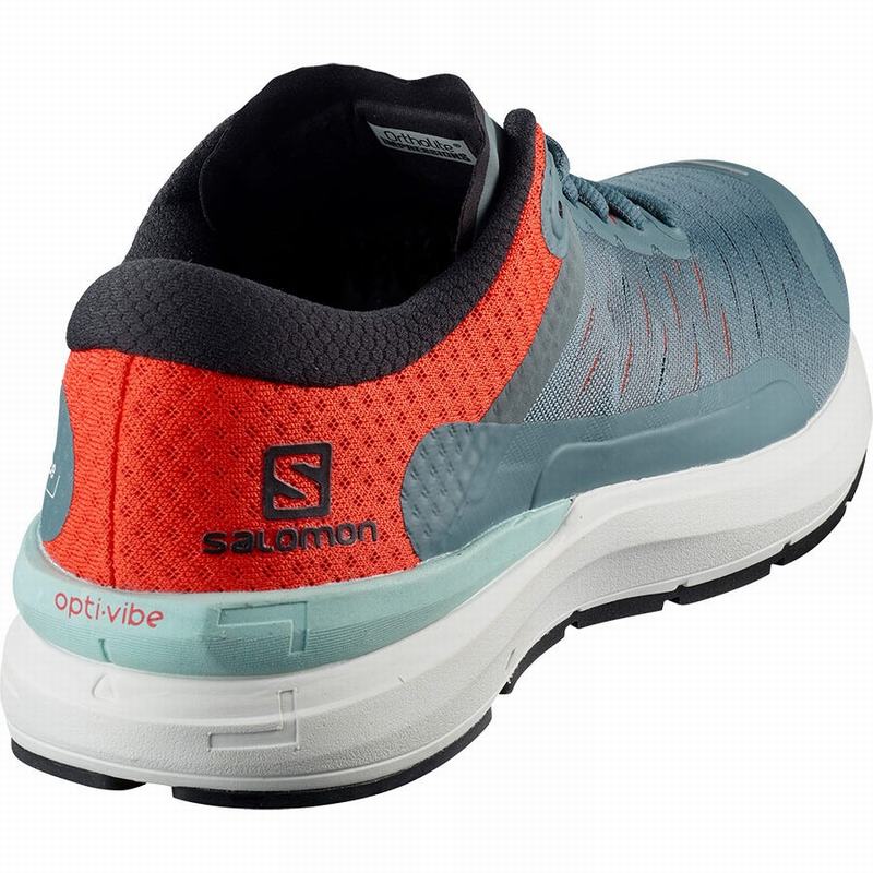 Dark Blue / Orange Men's Salomon SONIC 3 CONFIDENCE Running Shoes | 837-OLBFCS