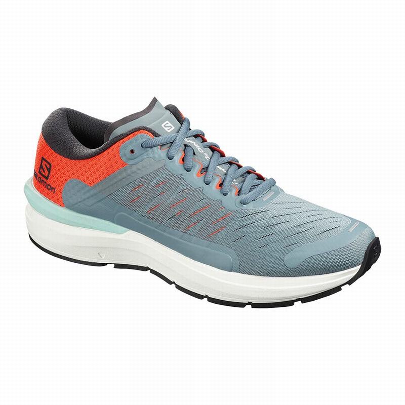 Dark Blue / Orange Men\'s Salomon SONIC 3 CONFIDENCE Running Shoes | 837-OLBFCS