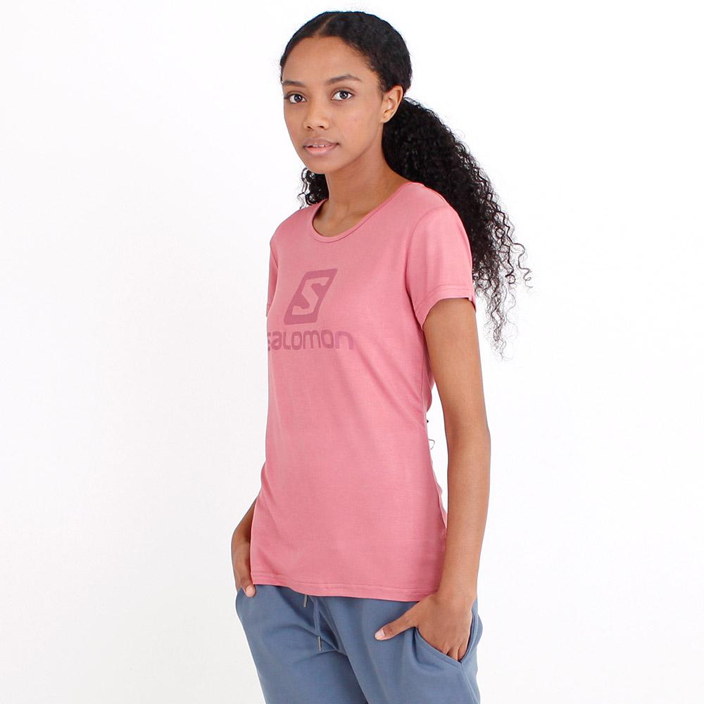 Fuchsia Women's Salomon WARRIOR SS TE W T Shirts | 812-KWSPQH