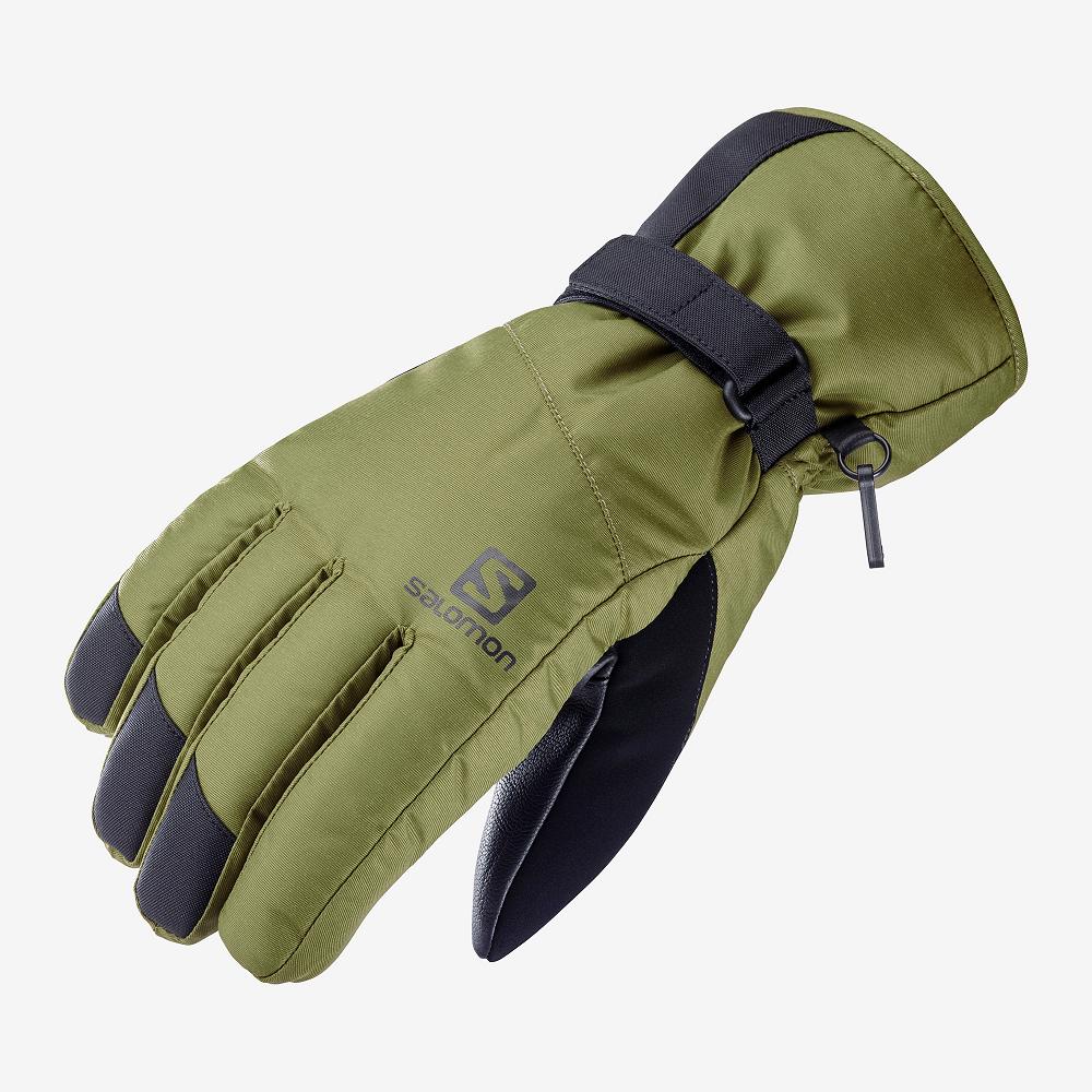 Green Men's Salomon FORCE DRY M Gloves | 416-OZAPEN