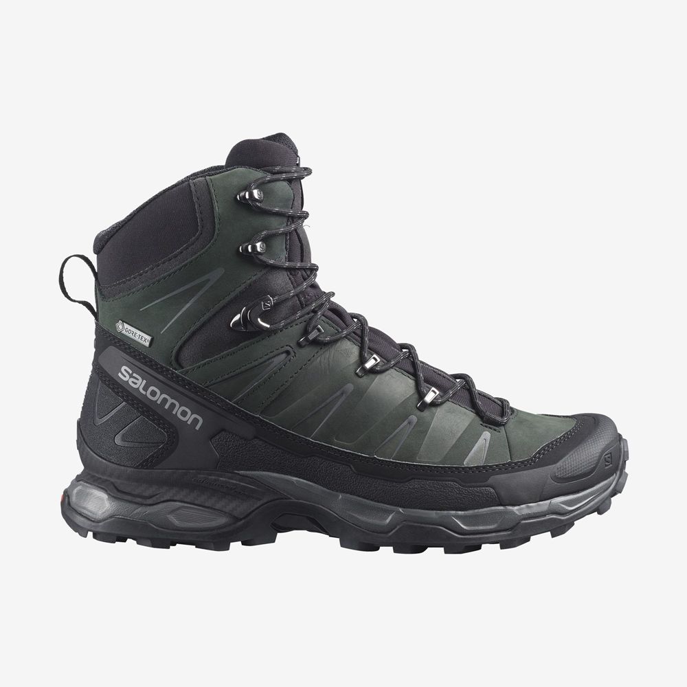 Green Men\'s Salomon X ULTRA TREK GORE-TEX Hiking Boots | 723-OSLJRC