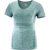 Green Women's Salomon ELEVATE MOVE'ON W T Shirts | 074-SMQRJU