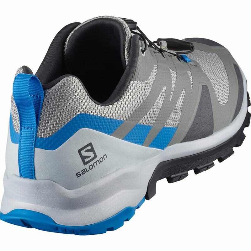 Grey / Black Men's Salomon XA ROGG Hiking Shoes | 753-GQODTU