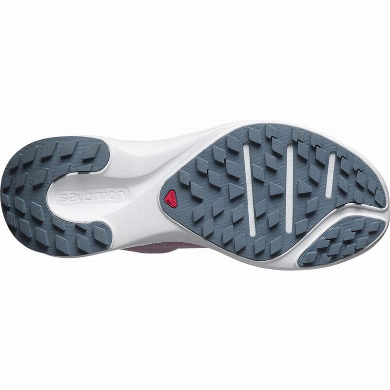 Grey / White Women's Salomon SENSE FEEL W Trail Running Shoes | 372-VUJSAK