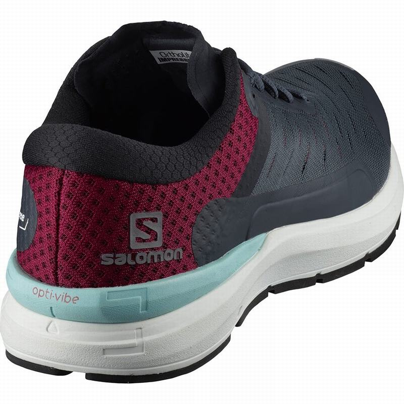 Grey / White Women's Salomon SONIC 3 CONFIDENCE W Running Shoes | 015-KPTYOD