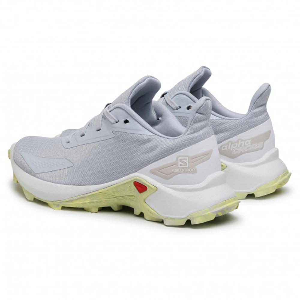 Grey Women's Salomon ALPHACROSS BLAST W Road Running Shoes | 784-LOFBIE