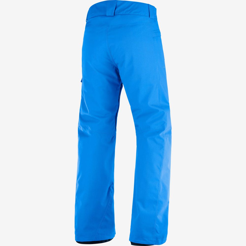 Indigo Bunting Men's Salomon HIGHASARD M Ski Pants | 208-QTJLBY