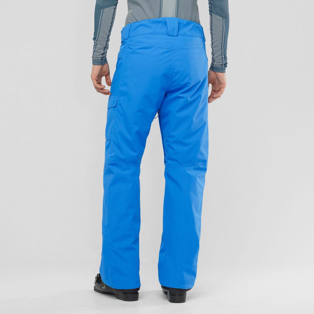 Indigo Bunting Men's Salomon HIGHASARD M Ski Pants | 208-QTJLBY