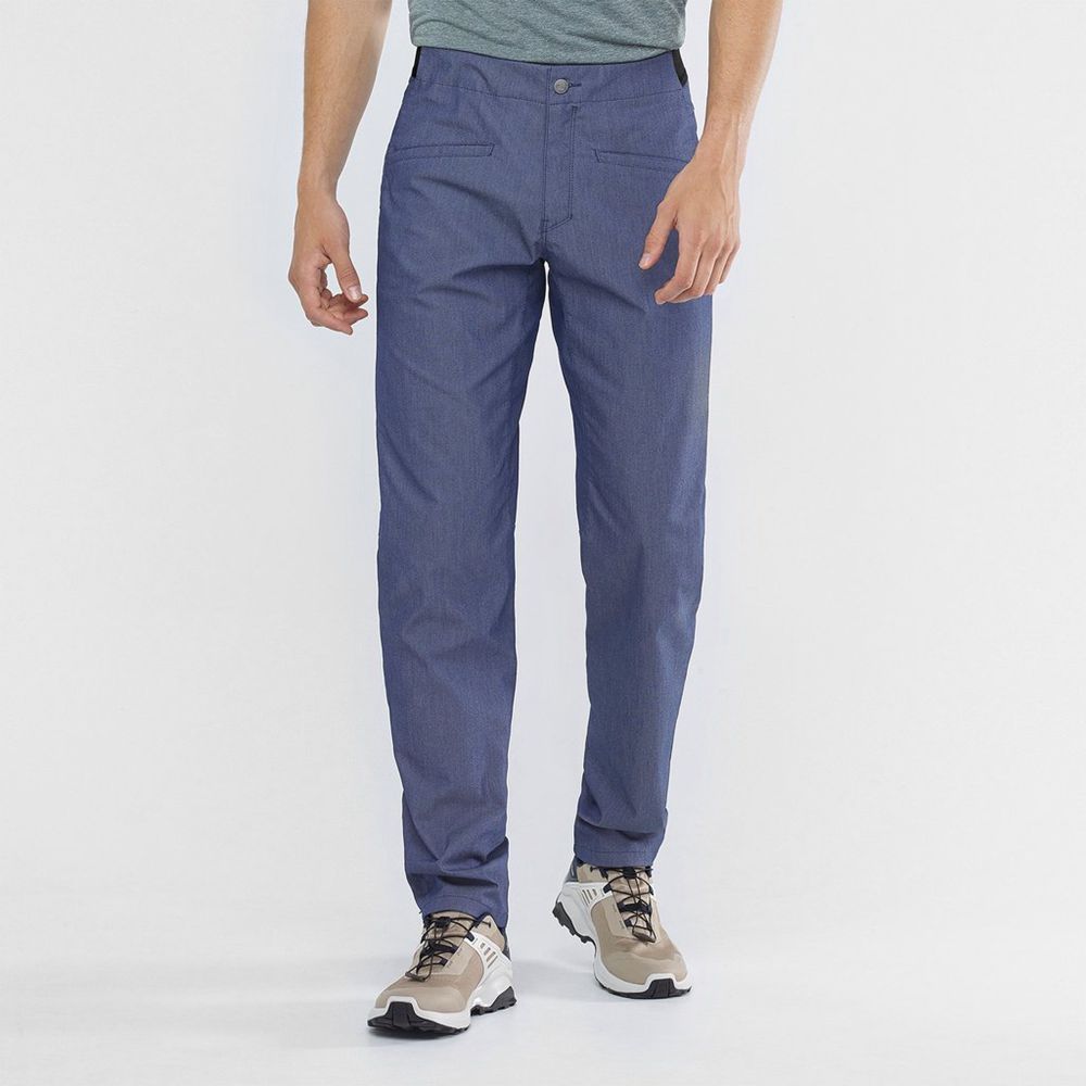 Indigo Men's Salomon WAYFARER TAPERED DENIM Pants | 931-NYHDXG