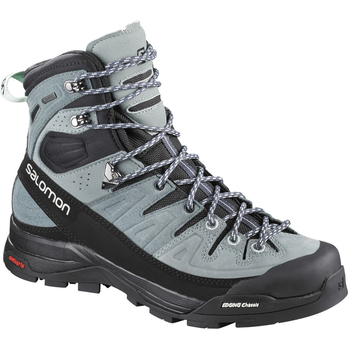 Light Blue / Black Men\'s Salomon X ALP HIGH LTR GTX W Hiking Boots | 809-TNLEIU