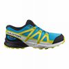 Navy / Blue Kids' Salomon SPEEDCROSS CLIMASALOMON WATERPROOF Trail Running Shoes | 068-JVCPLN