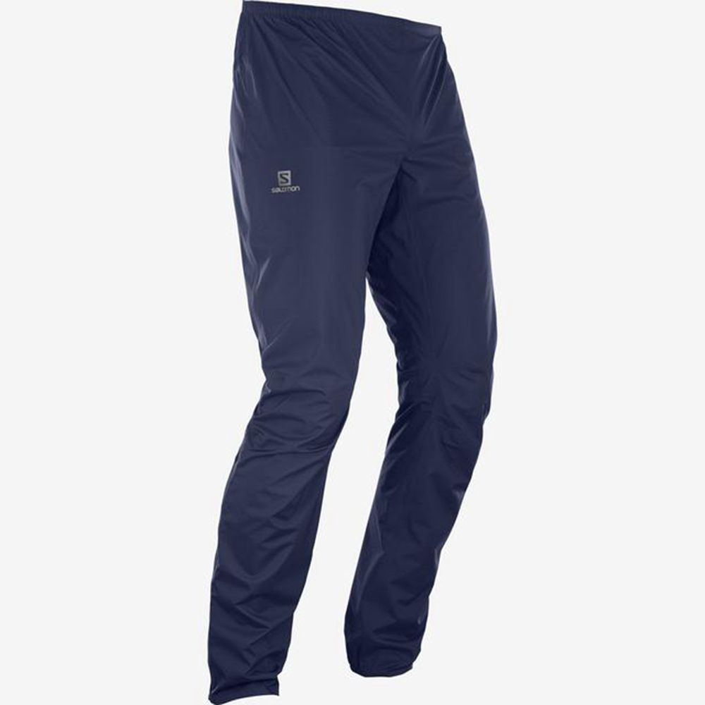 Navy Men's Salomon BONATTI WP UNISEX Pants | 180-BFITYS