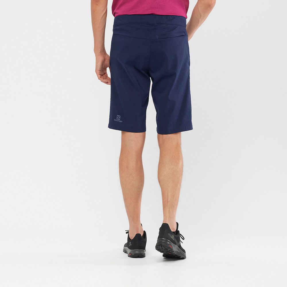 Navy Men's Salomon EXPLORE M Shorts | 863-LQPSTA