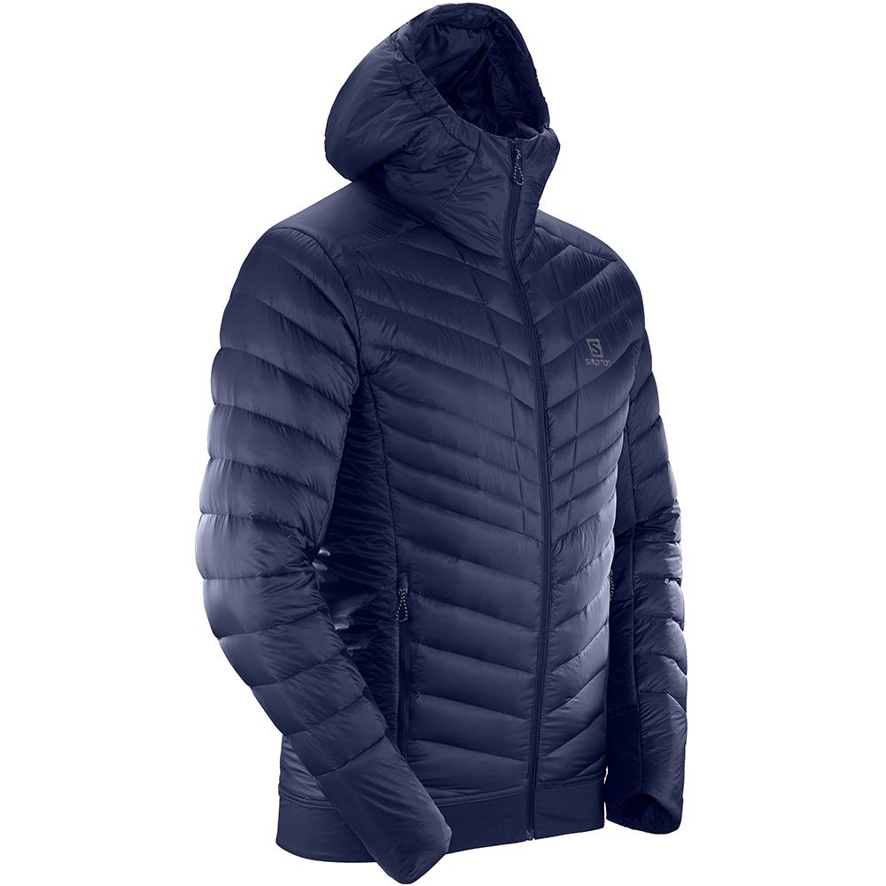 Navy Men's Salomon OUTSPEED DOWN JKT M Jackets | 820-OJLXNV