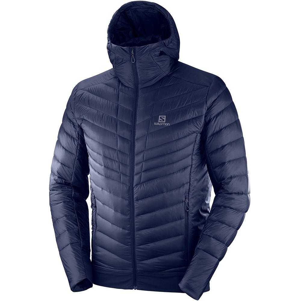 Navy Men\'s Salomon OUTSPEED DOWN JKT M Jackets | 820-OJLXNV