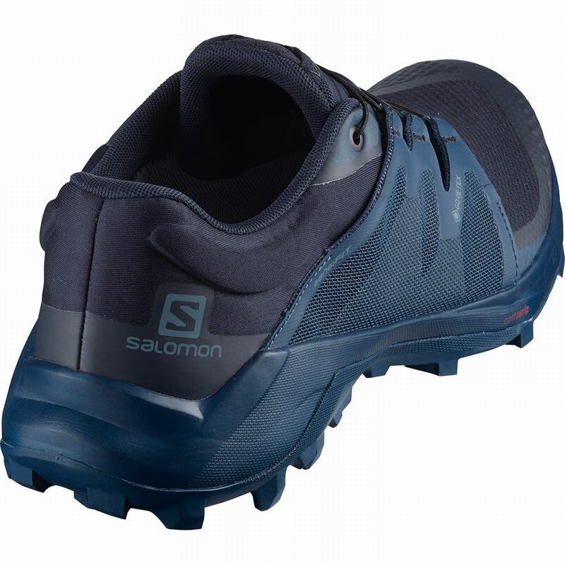 Navy Men's Salomon WILDCROSS GTX Trail Running Shoes | 603-DWCPAY