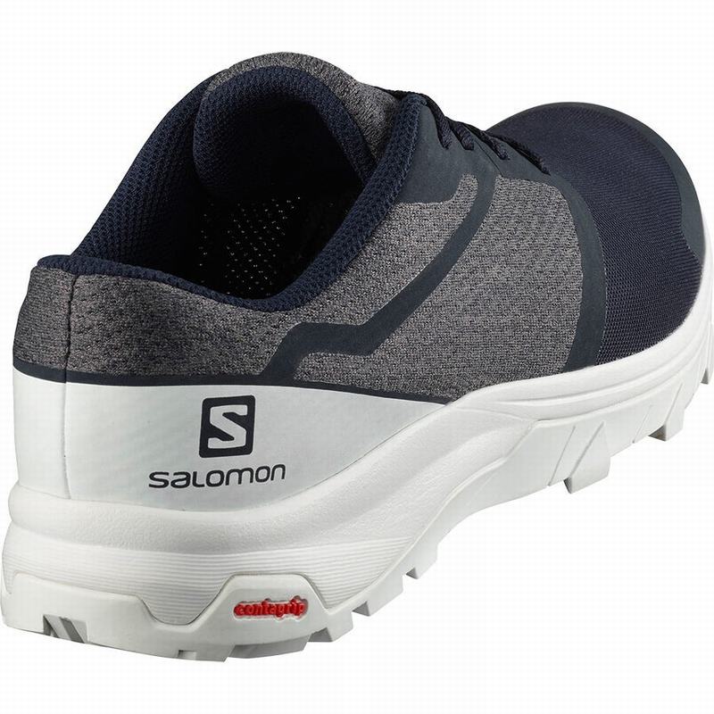 Navy / White Men's Salomon OUTBOUND Hiking Shoes | 509-GMVUCF