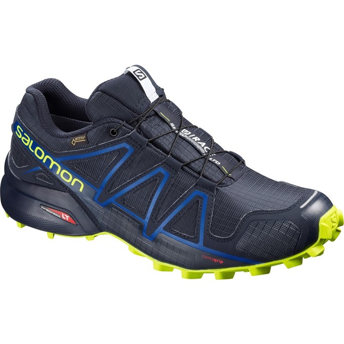 Navy Women\'s Salomon SPEEDCROSS 4 GTX S/RACE LTD Trail Running Shoes | 208-FDNYUM