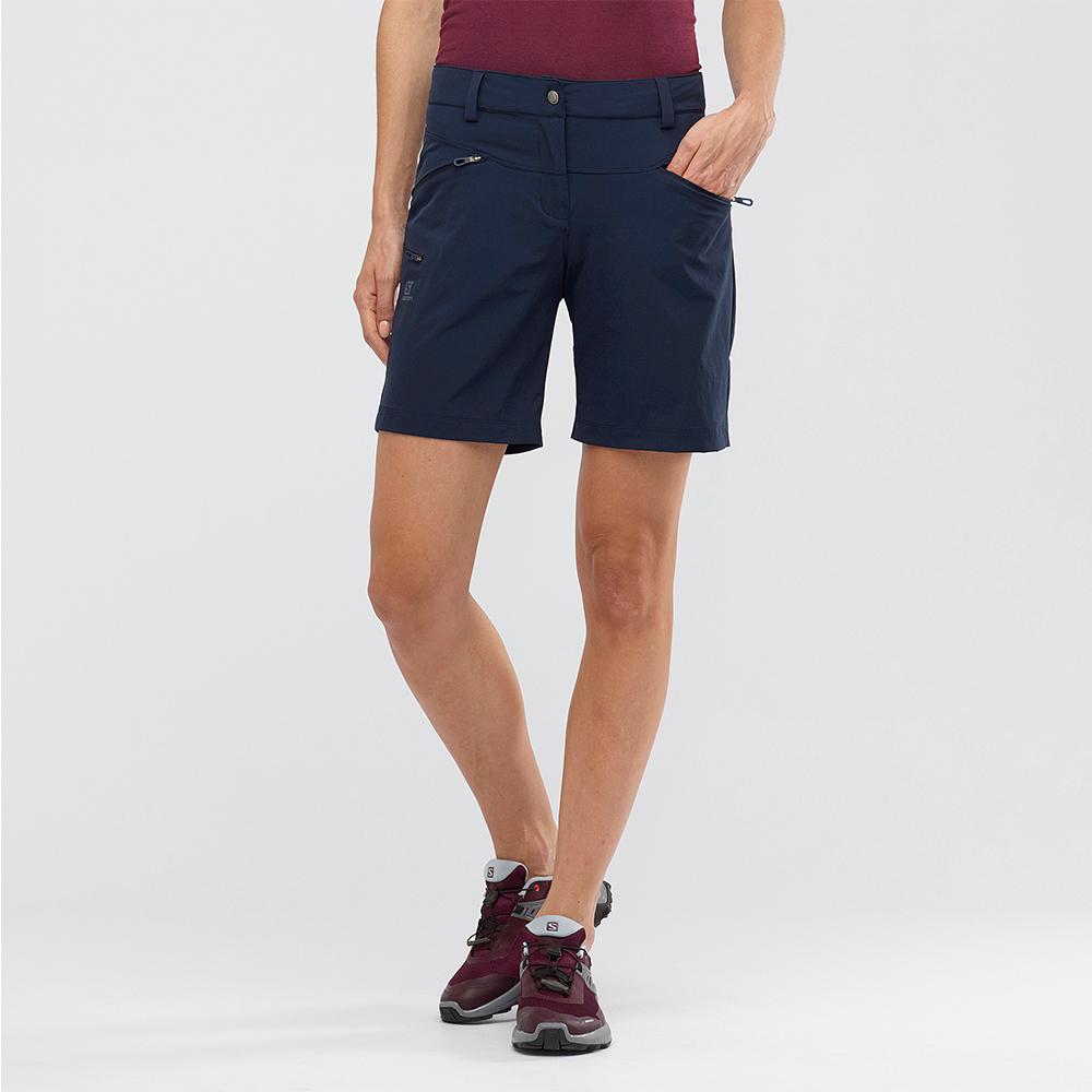 Navy Women's Salomon WAYFARER W Shorts | 127-ZKOXSD