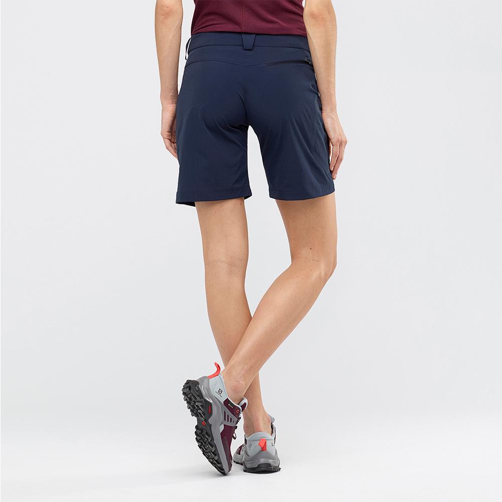 Navy Women's Salomon WAYFARER W Shorts | 127-ZKOXSD