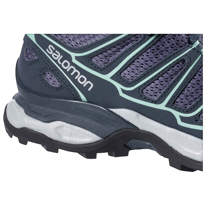 Navy Women's Salomon X ULTRA PRIME W Hiking Shoes | 901-KEQBNG