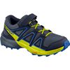 Navy / Yellow Kids' Salomon SPEEDCROSS BUNGEE K Trail Running Shoes | 429-NURTHZ