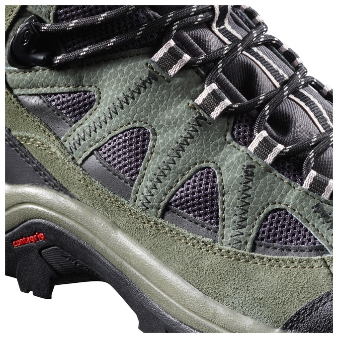 Olive / Black Men's Salomon AUTHENTIC LTR GTX Hiking Boots | 784-SJBWXY