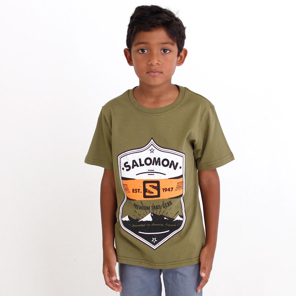 Olive Kids' Salomon ISLA SS B T Shirts | 219-PUTSJI