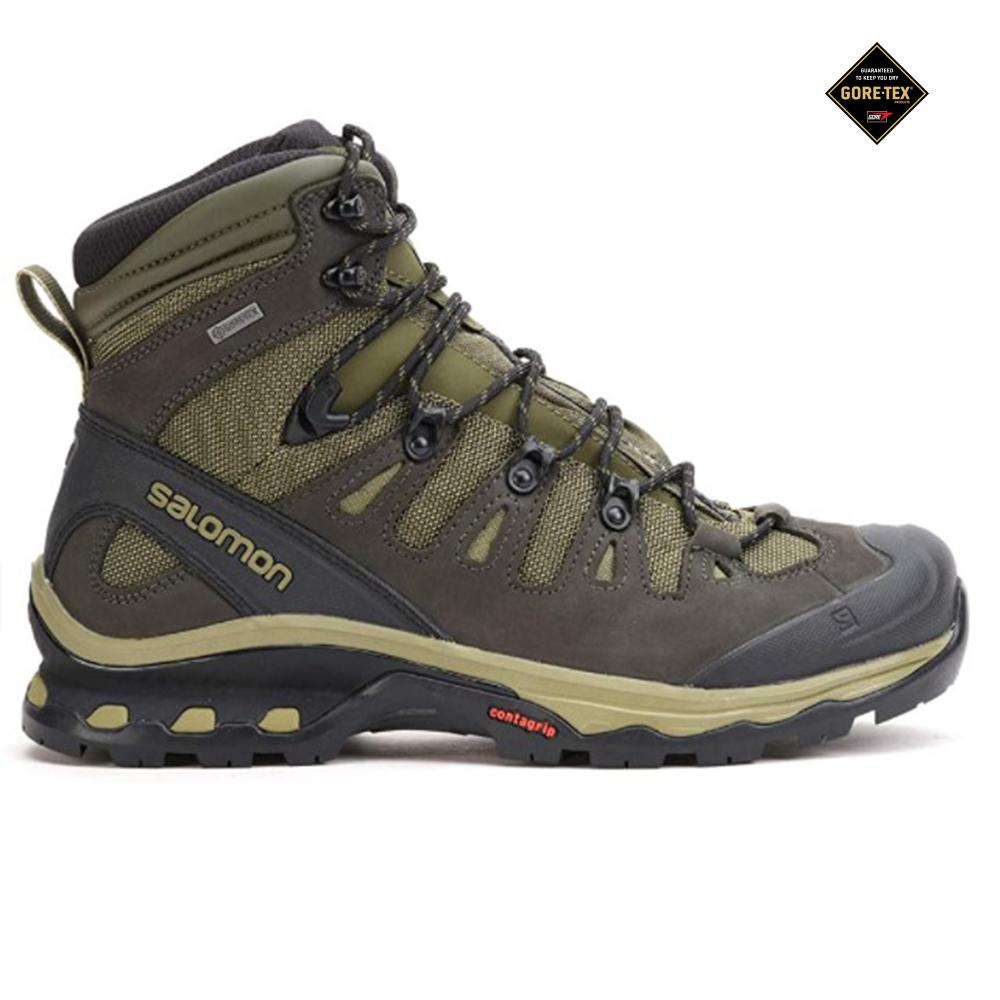 Olive Men\'s Salomon QUEST 4D 3 GORE-TEX Hiking Boots | 573-RCTMEA