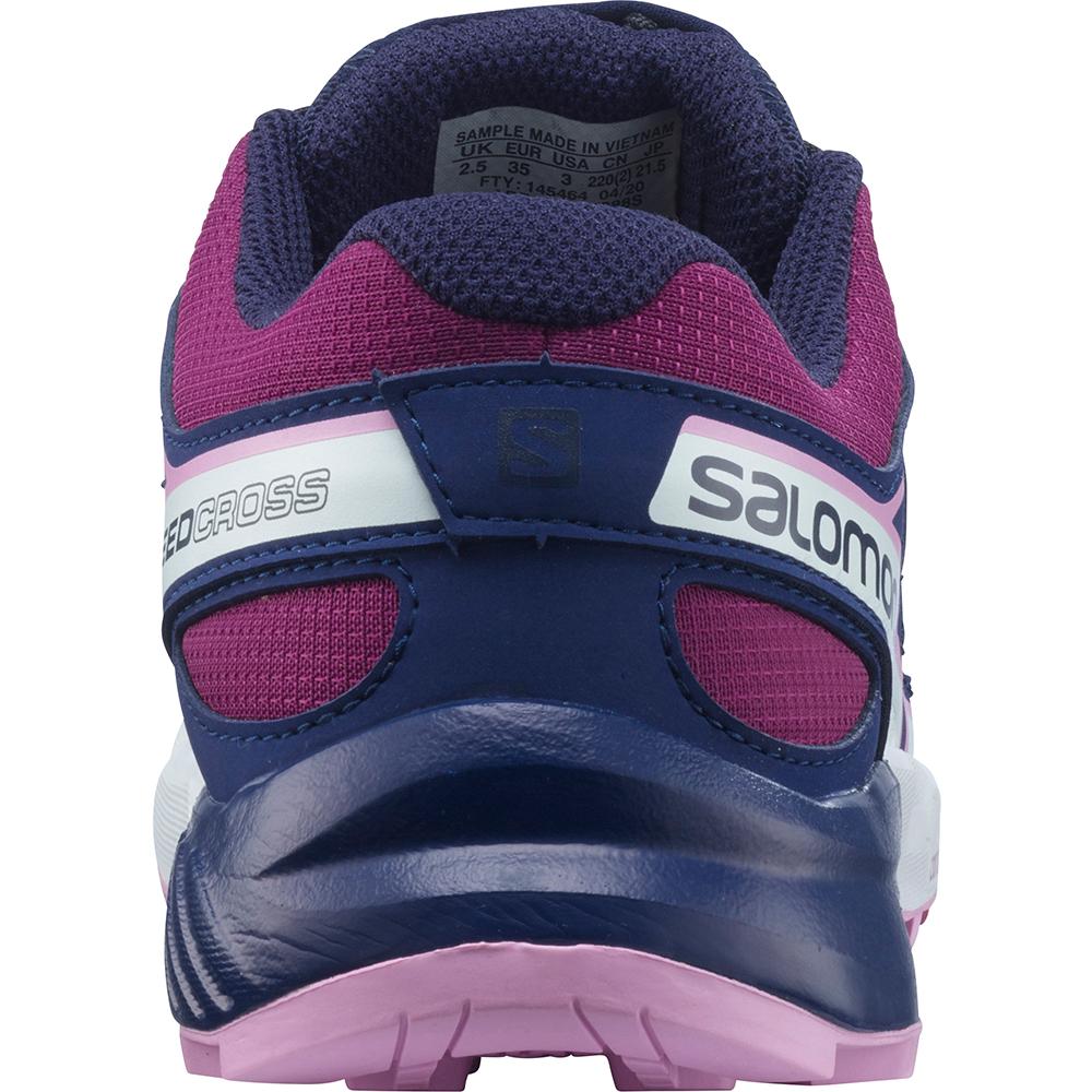 Purple Kids' Salomon SPEEDCROSS J Trail Running Shoes | 056-XAPJIR