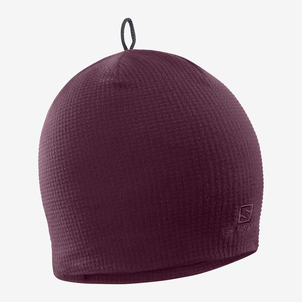 Purple Men's Salomon RS WARM Beanie | 184-TGVOKL