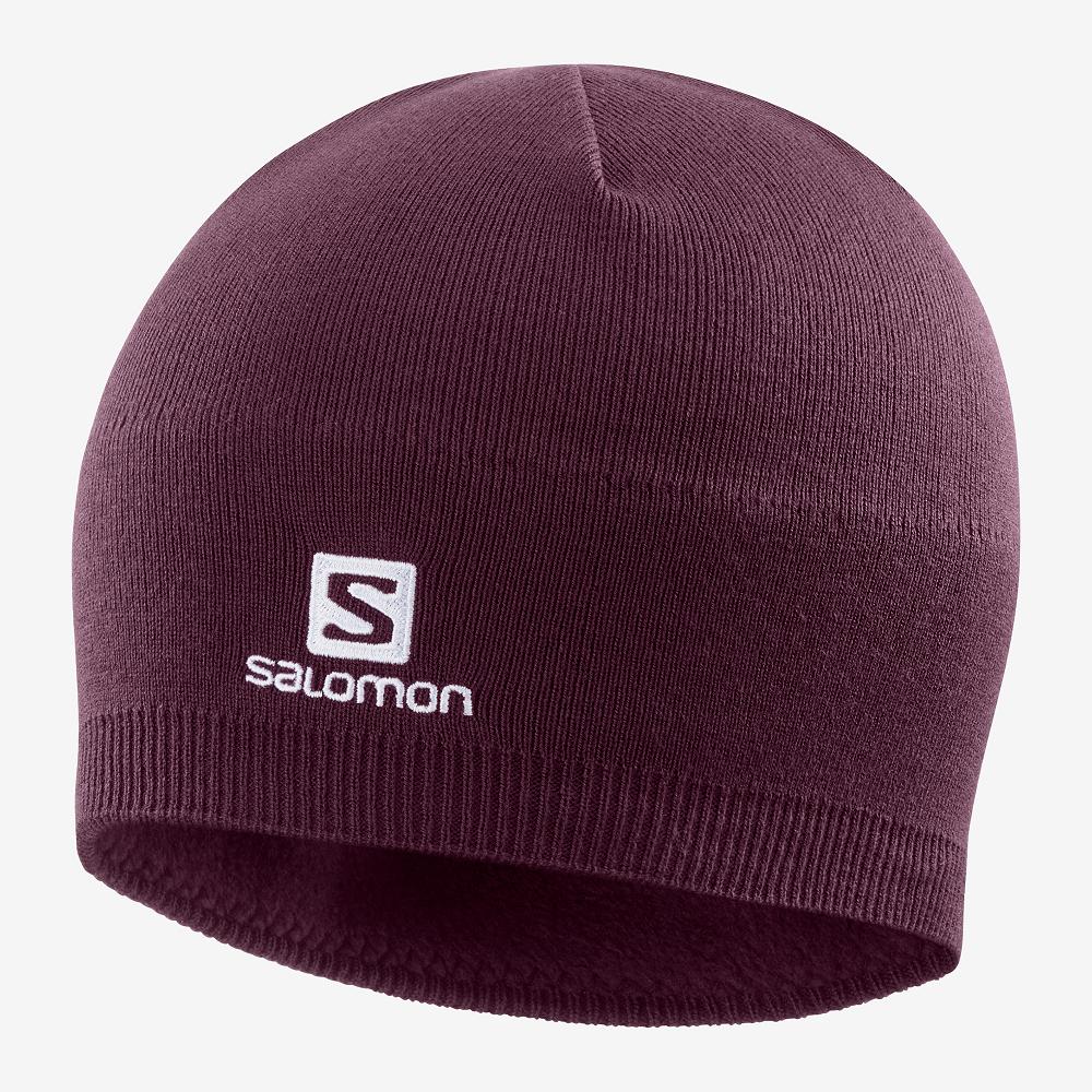 Purple Men\'s Salomon RS WARM Hats | 795-MFGTHS