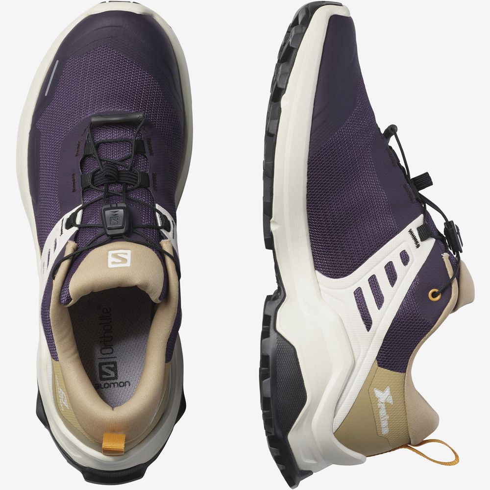 Purple Women's Salomon X RAISE Hiking Shoes | 854-VDQSUX