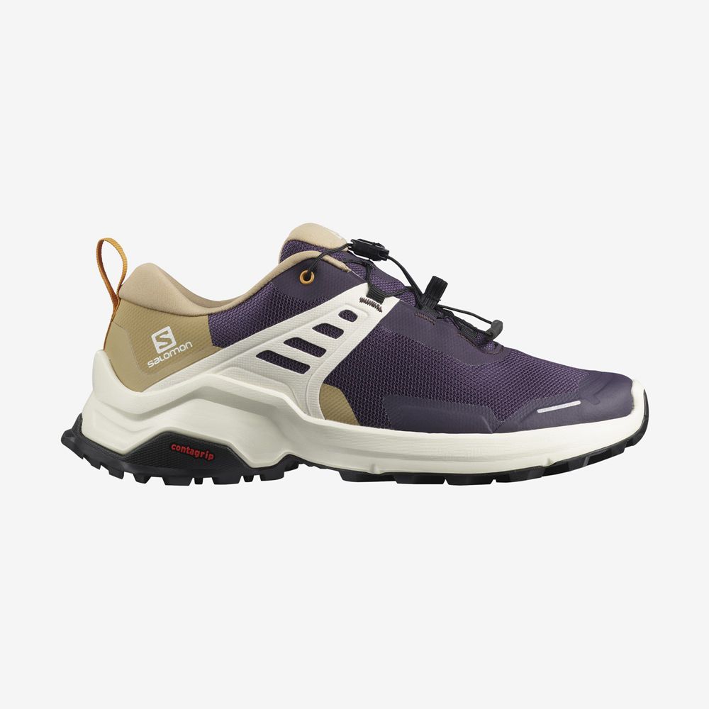 Purple Women's Salomon X RAISE Hiking Shoes | 854-VDQSUX