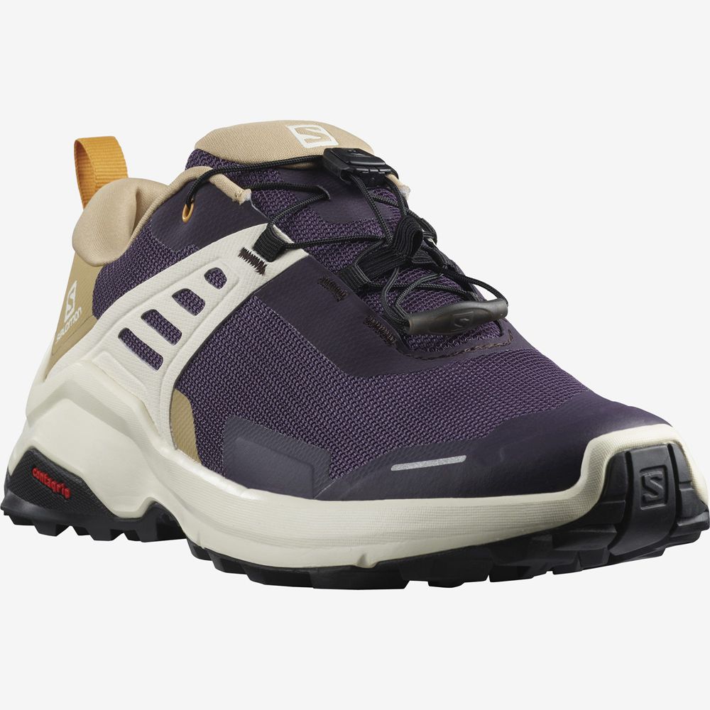 Purple Women's Salomon X RAISE Hiking Shoes | 854-VDQSUX