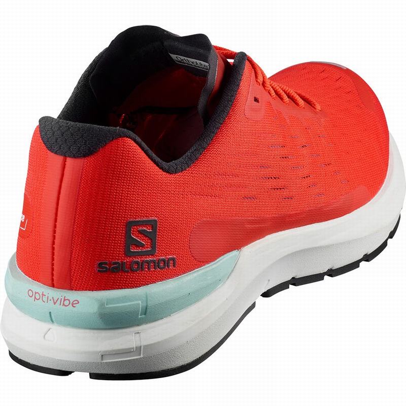 Red Men's Salomon SONIC 3 BALANCE Running Shoes | 057-AKHLMN