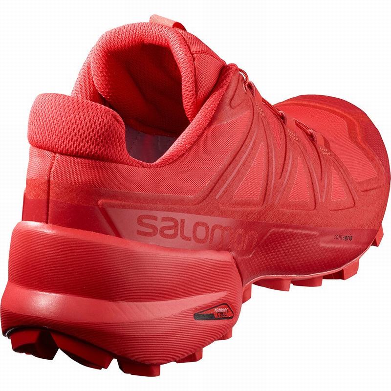 Red Men's Salomon SPEEDCROSS 5 Trail Running Shoes | 234-ROGSKH